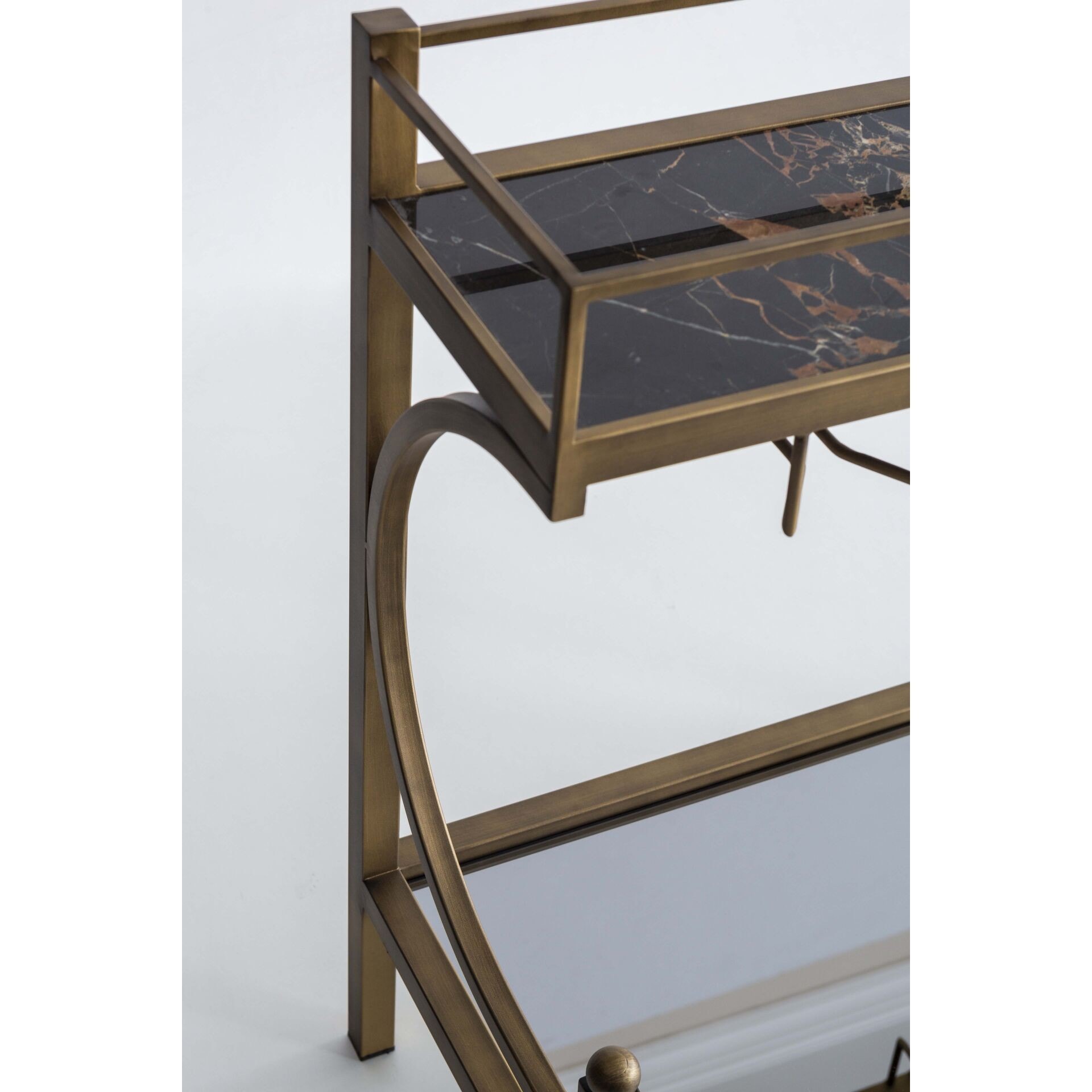 Jack Bardaklıklı Şişelikli Bar Servis Sehpası - Premium Seri