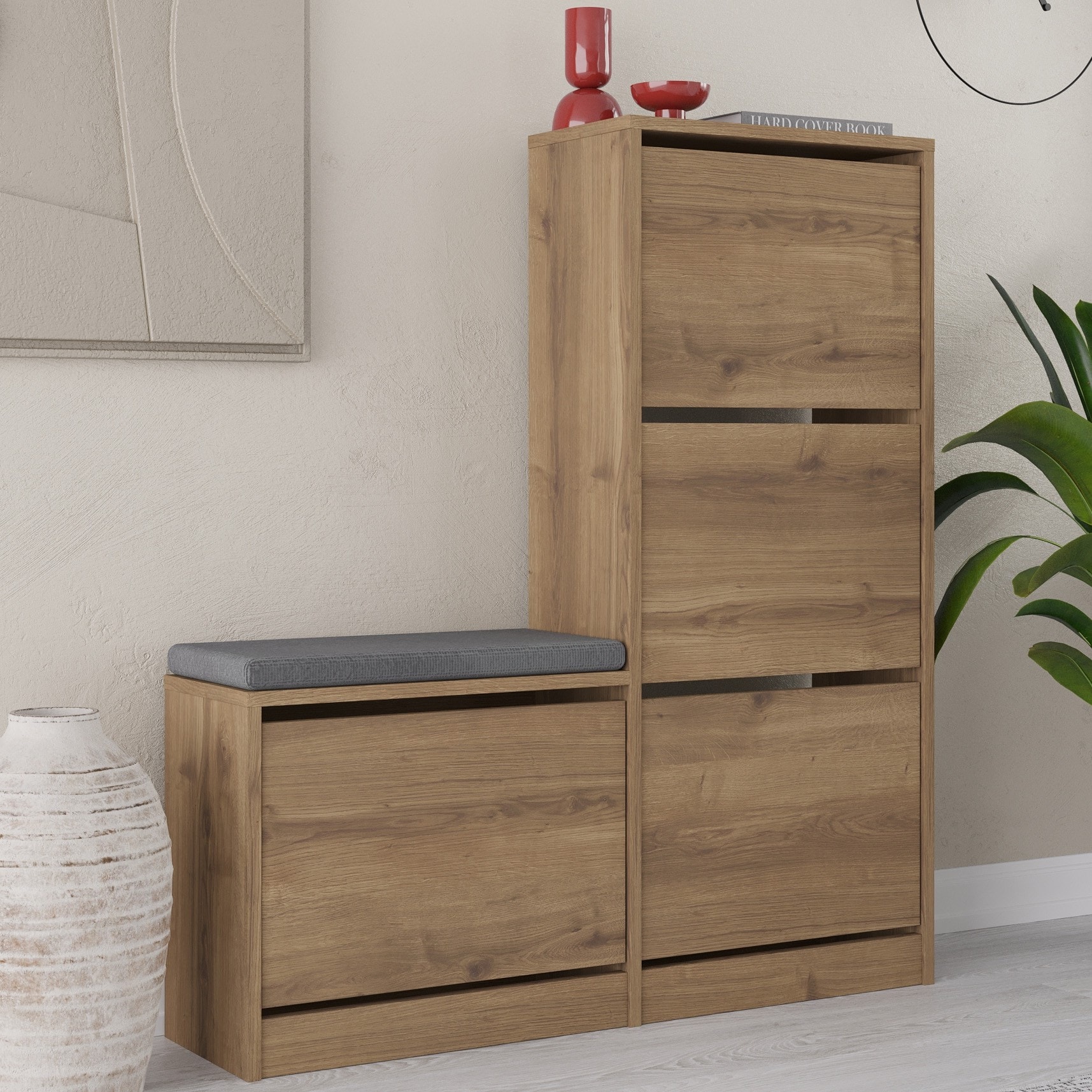 Dude Bench & Shoe Cabinet Hitit