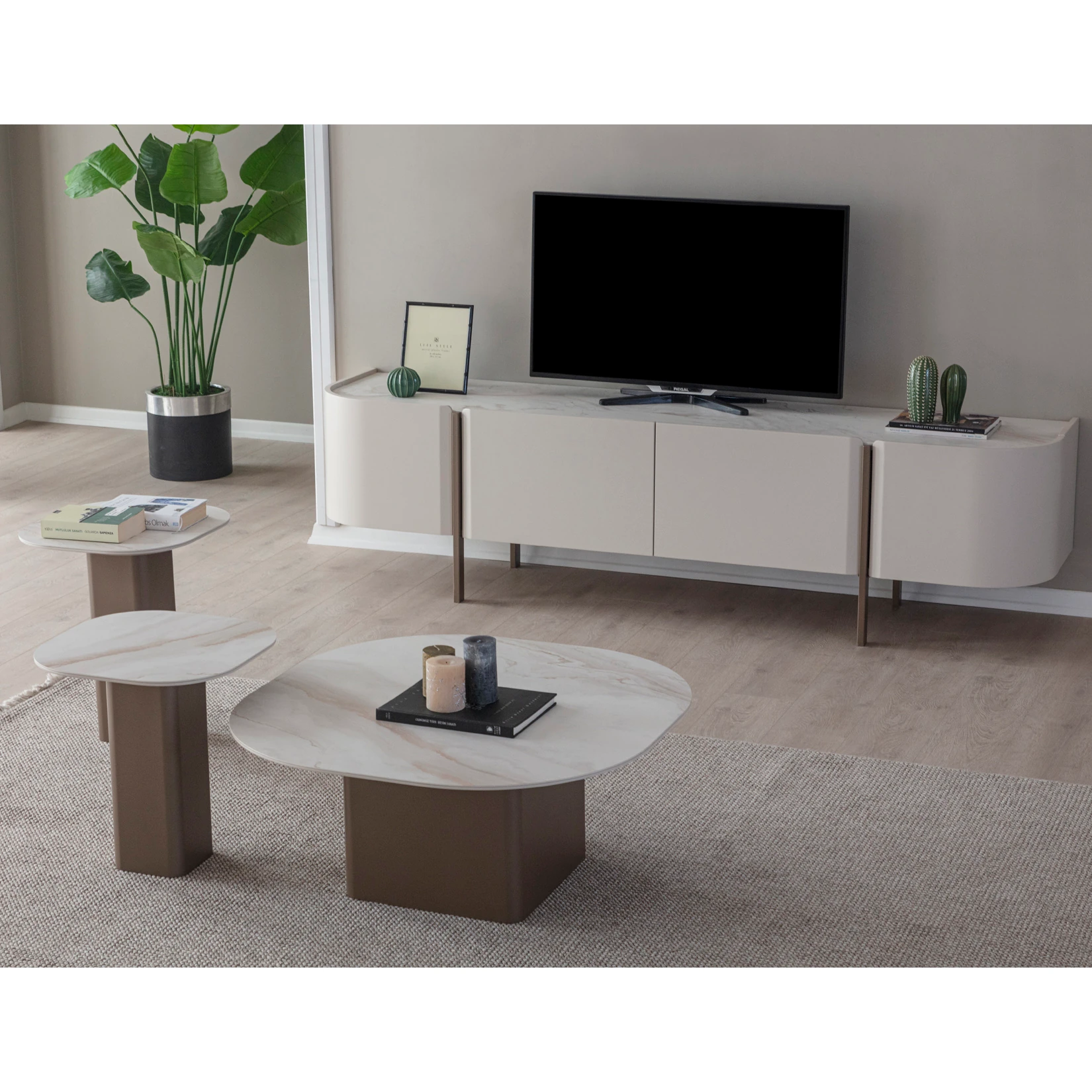 Milano Vol4 Orta Sehpa - Seramik