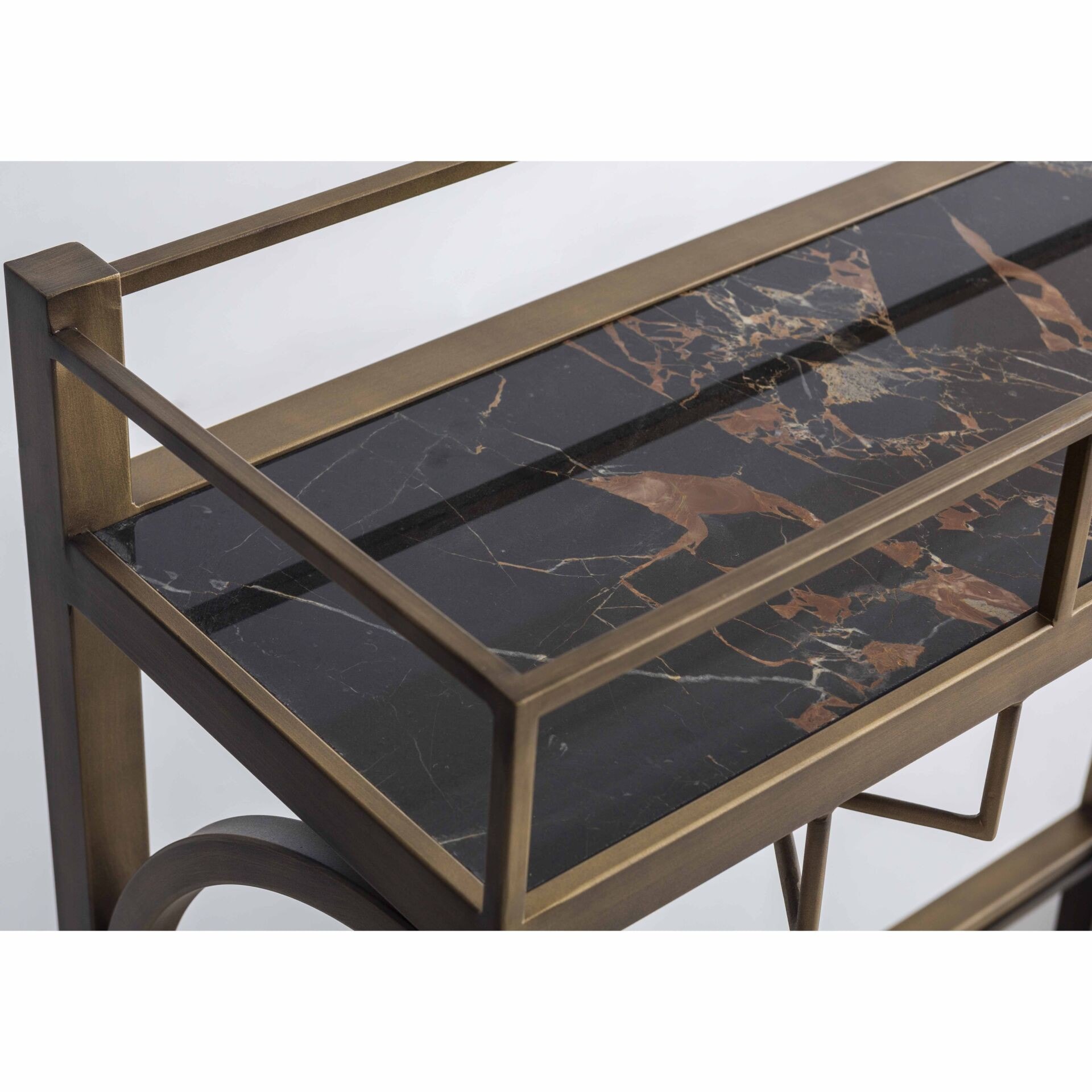 Jack Bardaklıklı Şişelikli Bar Servis Sehpası - Premium Seri