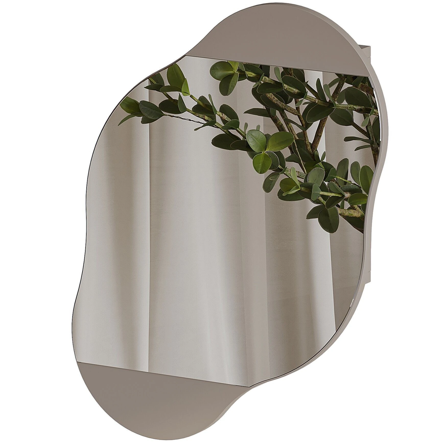 Cloud Storage Bathroom Wall Mirror Light Mocha