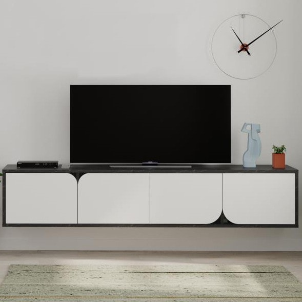 Spark TV Stand Lotus - White