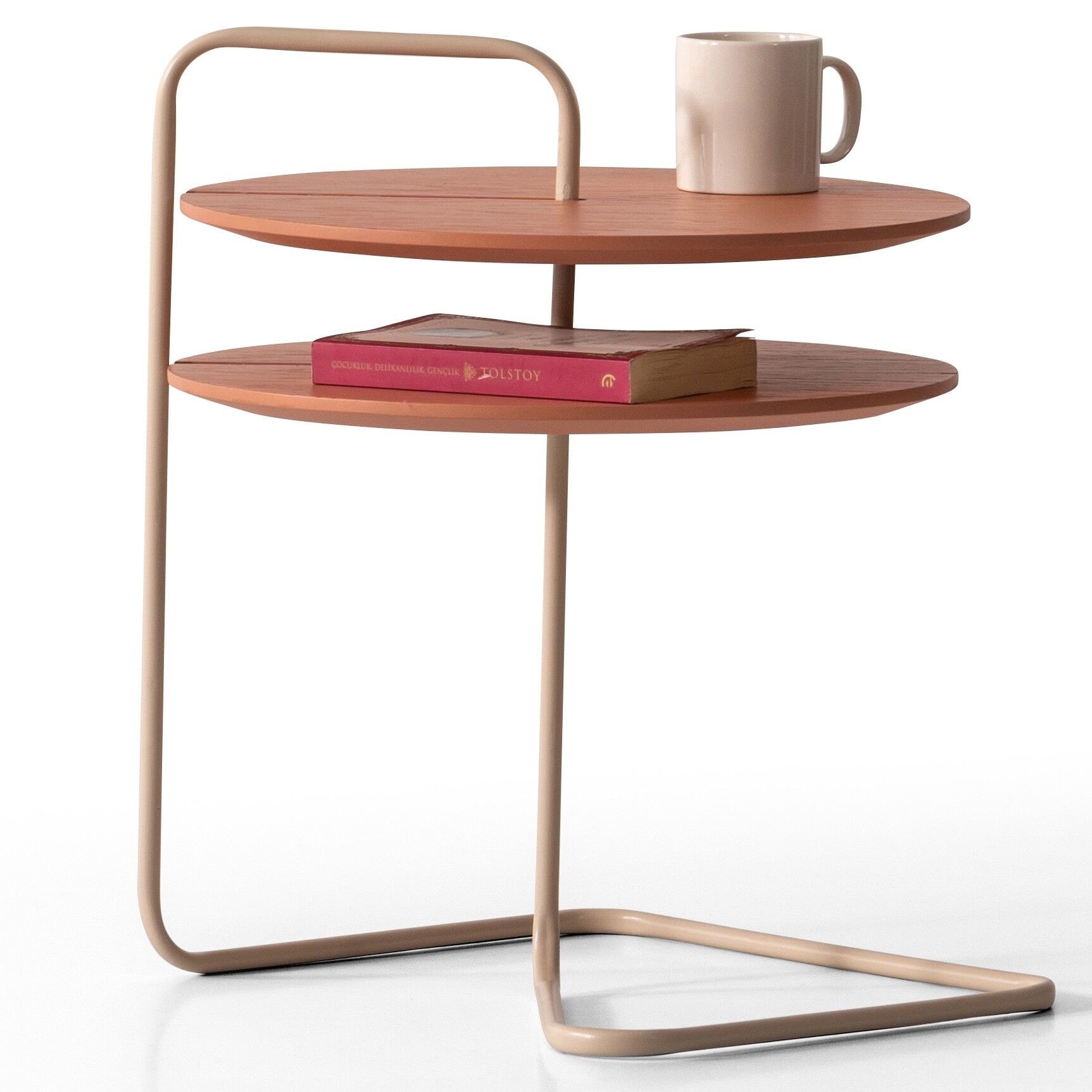 Mia Metal Raflı Yan Sehpa