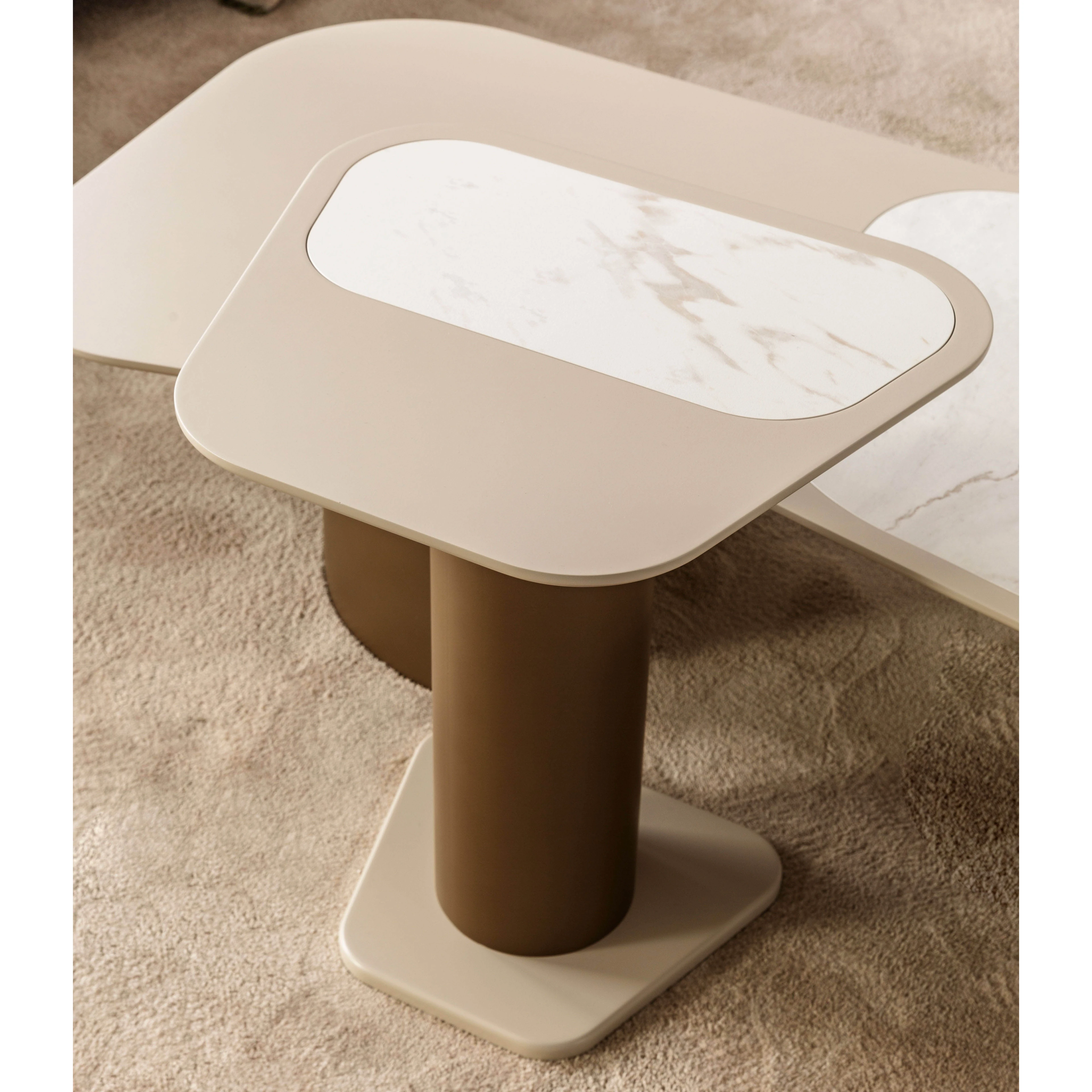 Efes İkili Orta + Yan Sehpa Seti