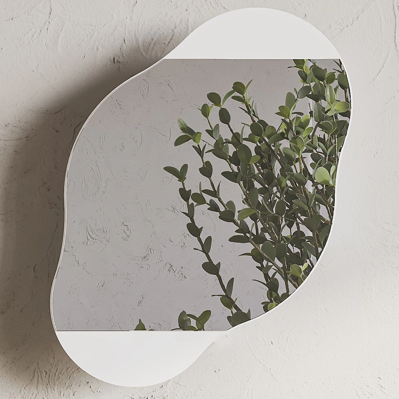 Cloud Storage Bathroom Wall Mirror White