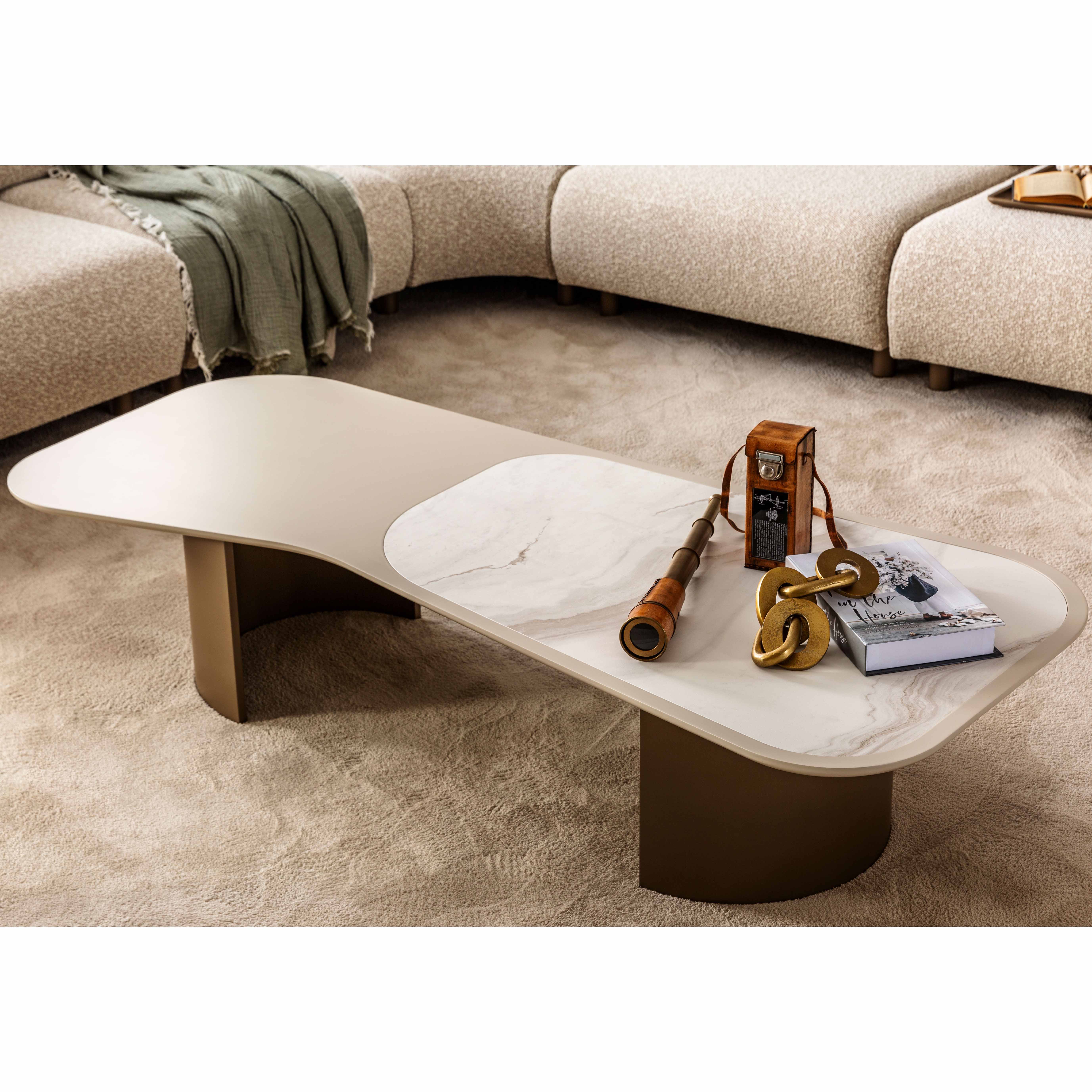 Efes İkili Orta + Yan Sehpa Seti