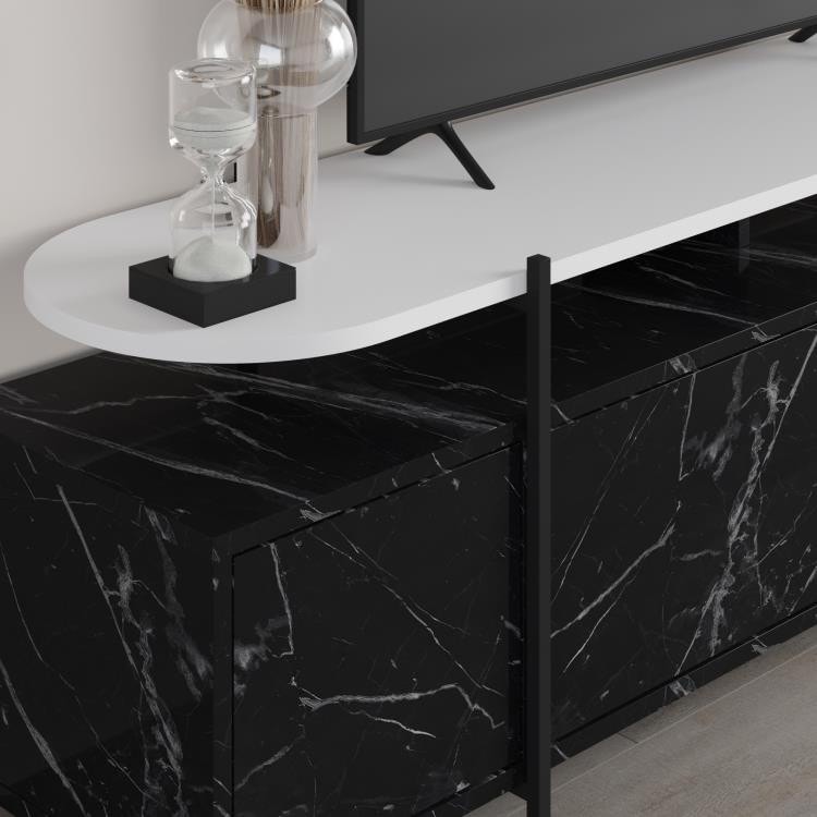 Hanley TV Stand Lotus - White