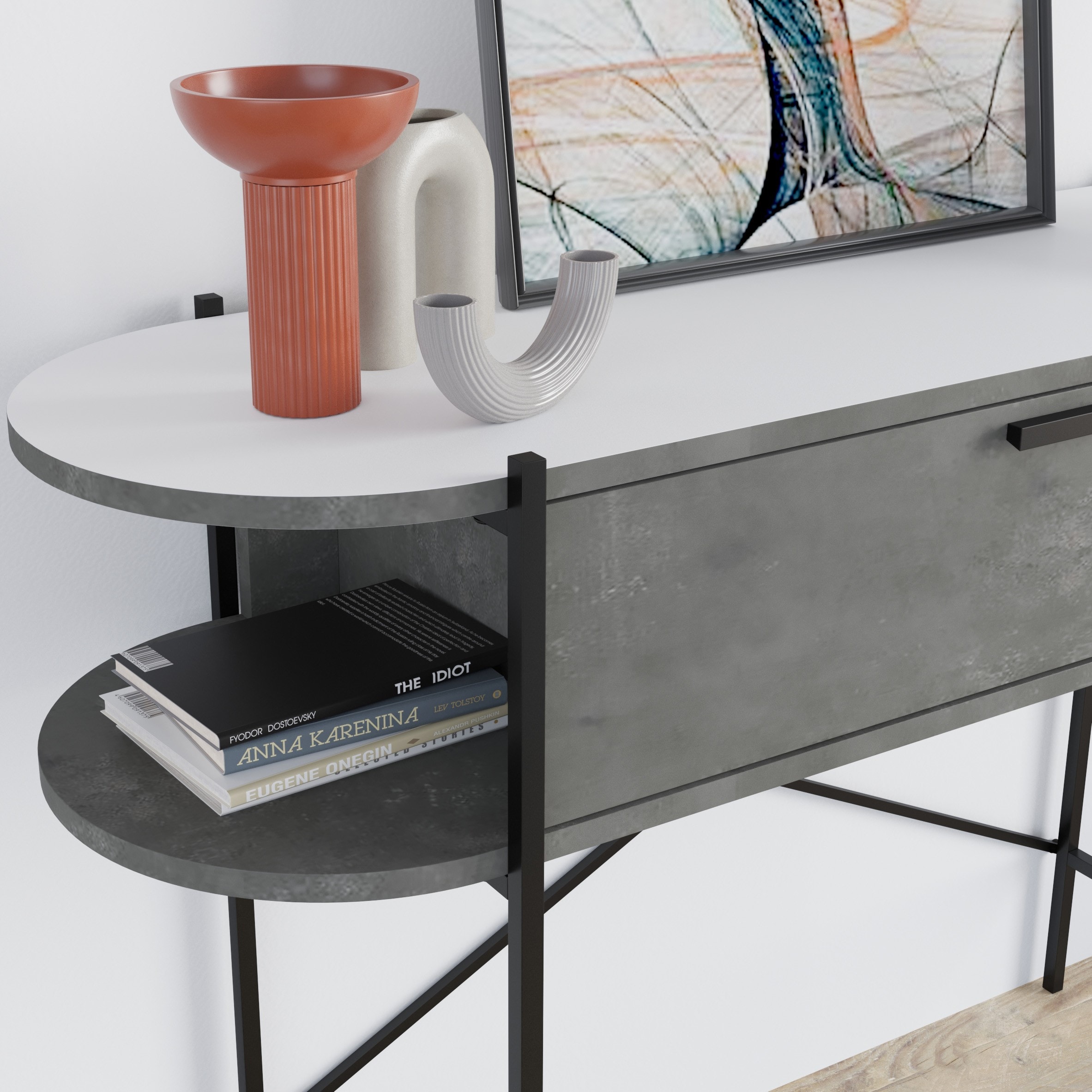 Otis Console Remastered Retro Grey - White