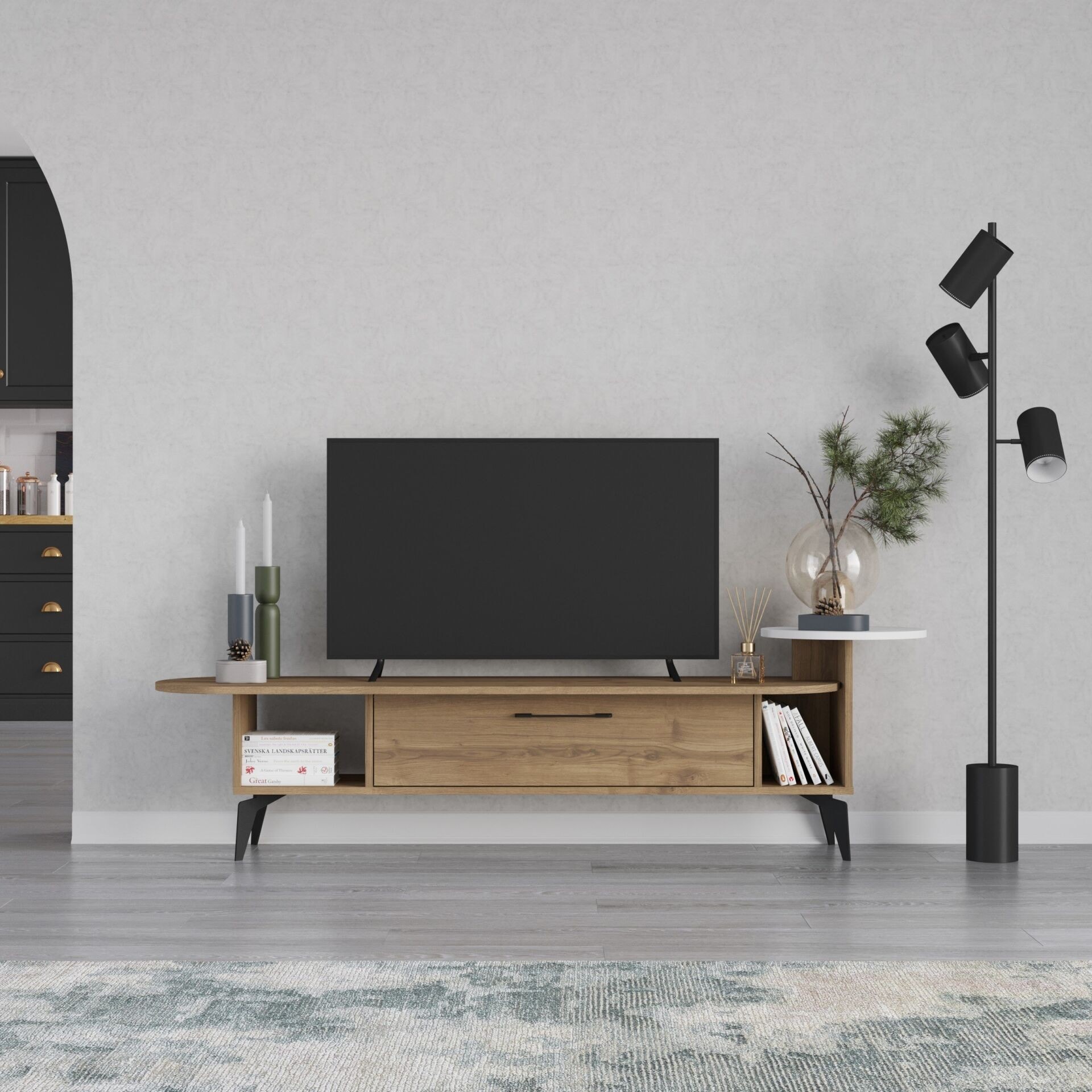 ADA TV STAND - HITIT - WHITE M.TV.23742.5
