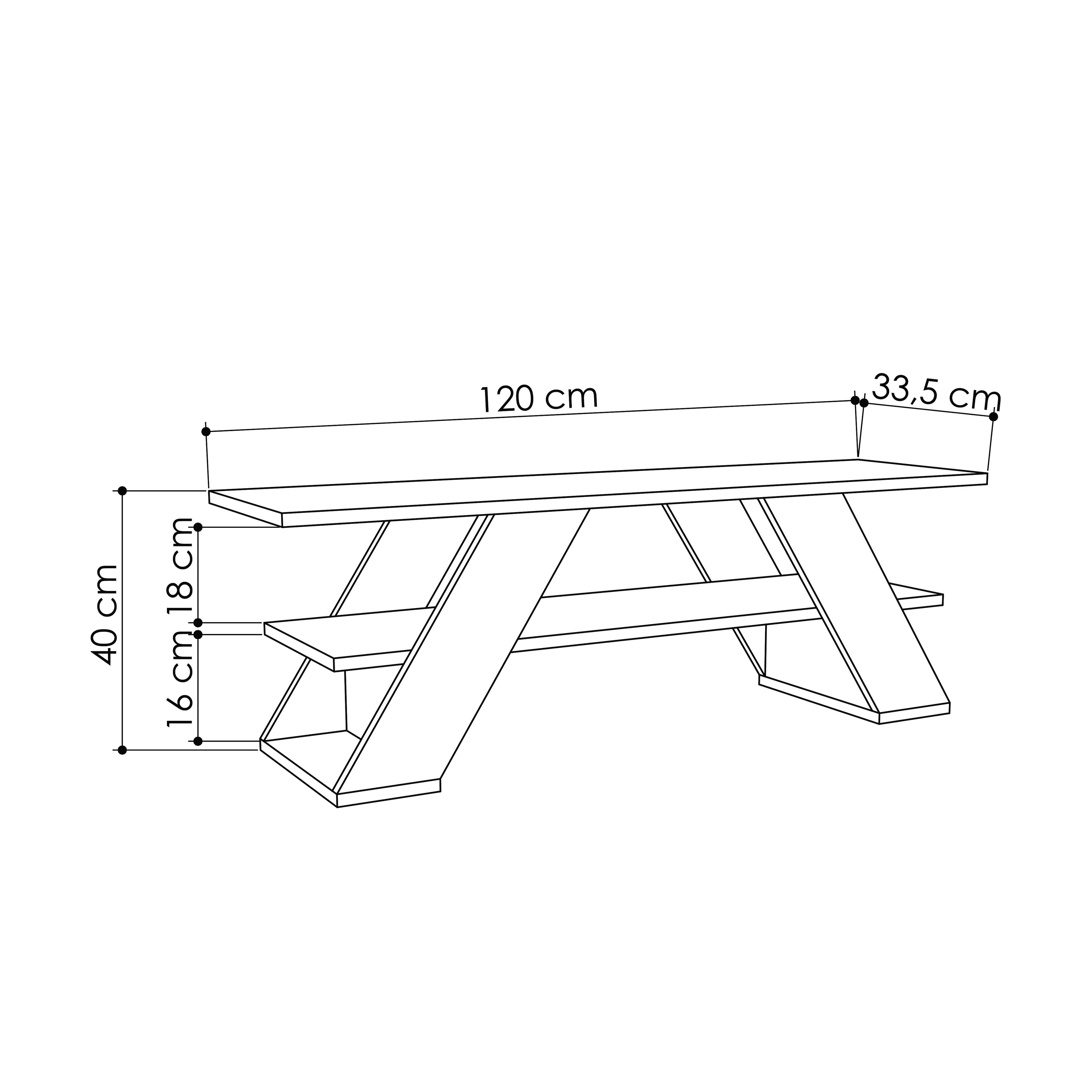 FARFALLA TV STAND - WHITE - M.TV.14130.2