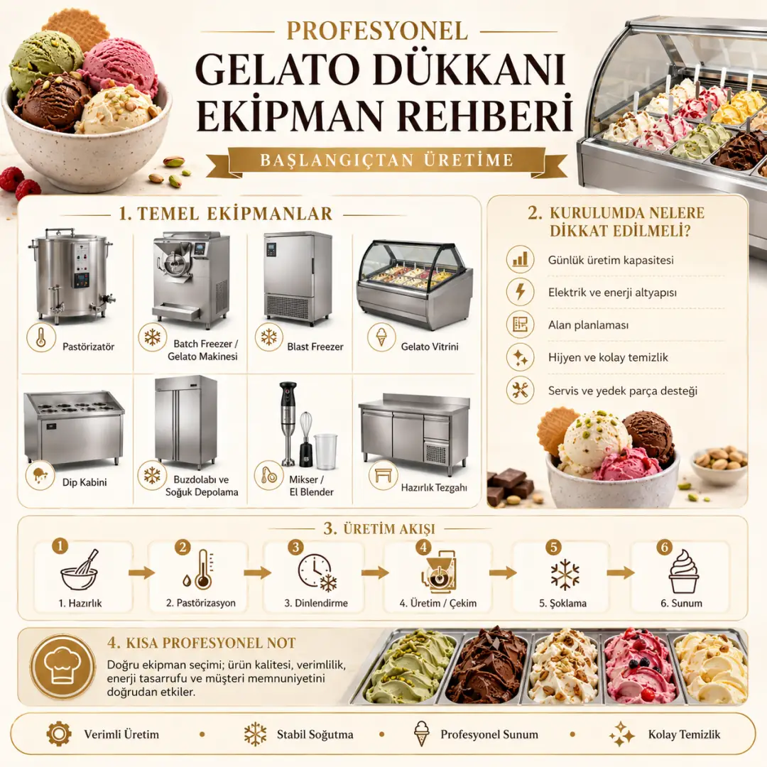 Profesyonel Gelato Ekipman Rehberi