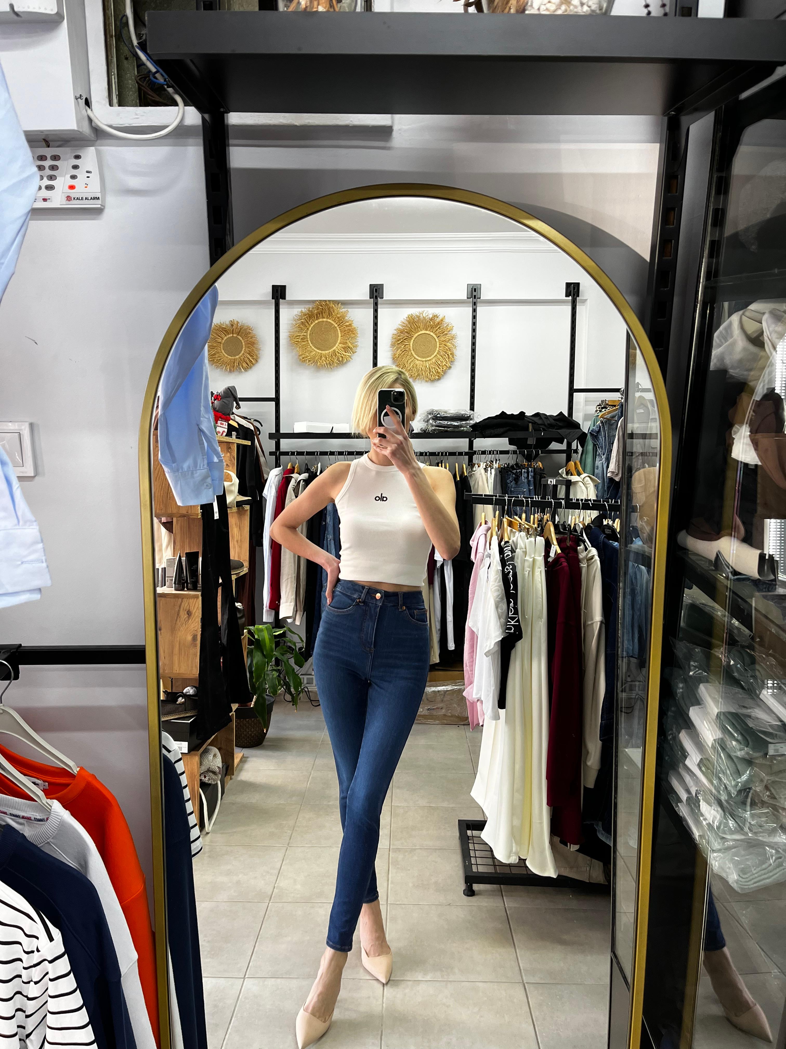 Paolo Rosso Angel Yüksek Bel Skinny Jean