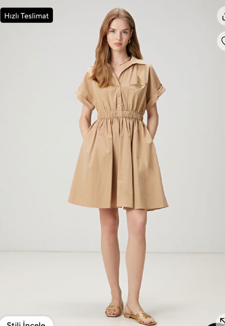 BC Gabardin Premium Cepli Elbise 