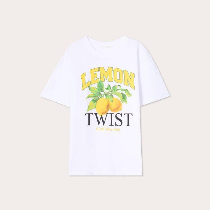 Cashe Cashe Limonlu Pamuk Tshirt 