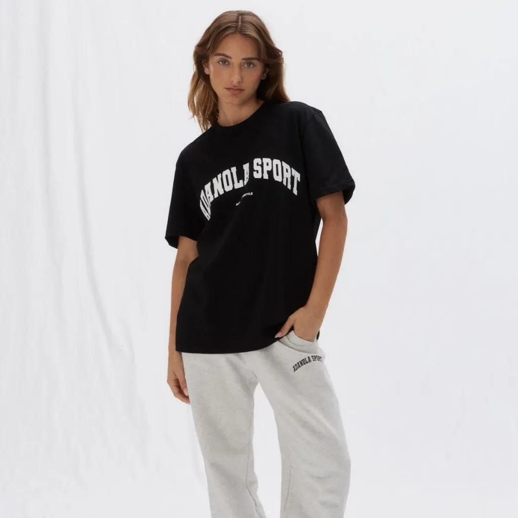 ADA Organik Pamuklu Nakışlı Oversize Tshirt