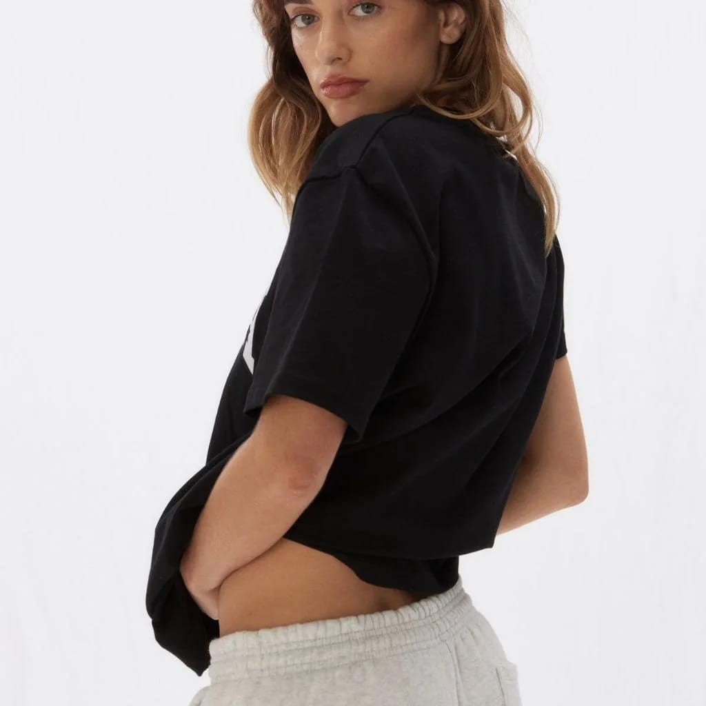 ADA Organik Pamuklu Nakışlı Oversize Tshirt