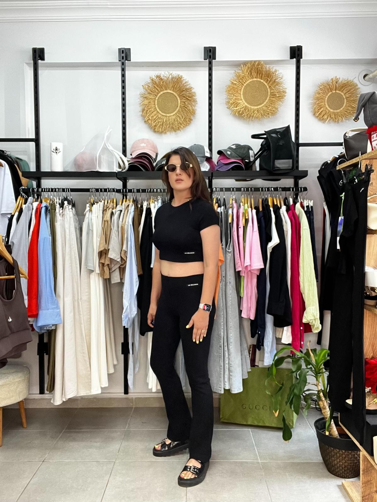 LB Flare Crop Takım 