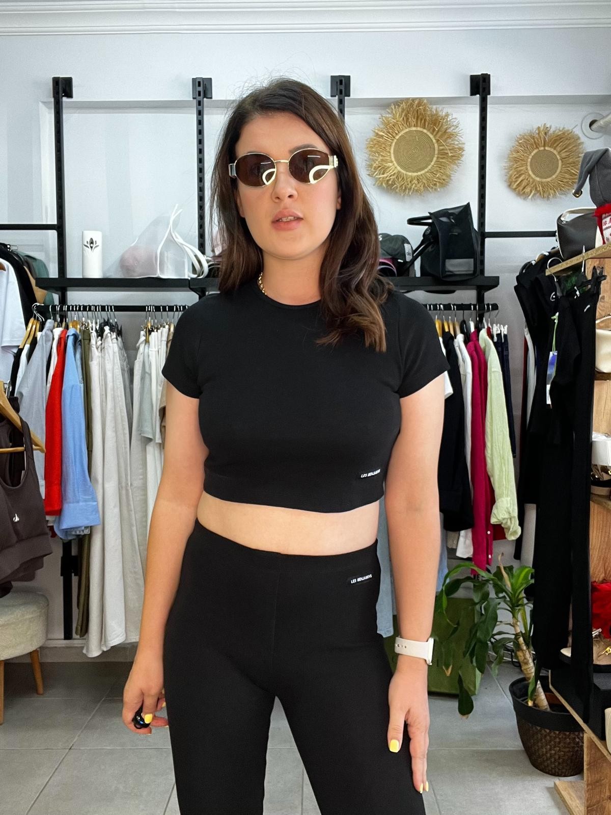 LB Flare Crop Takım 