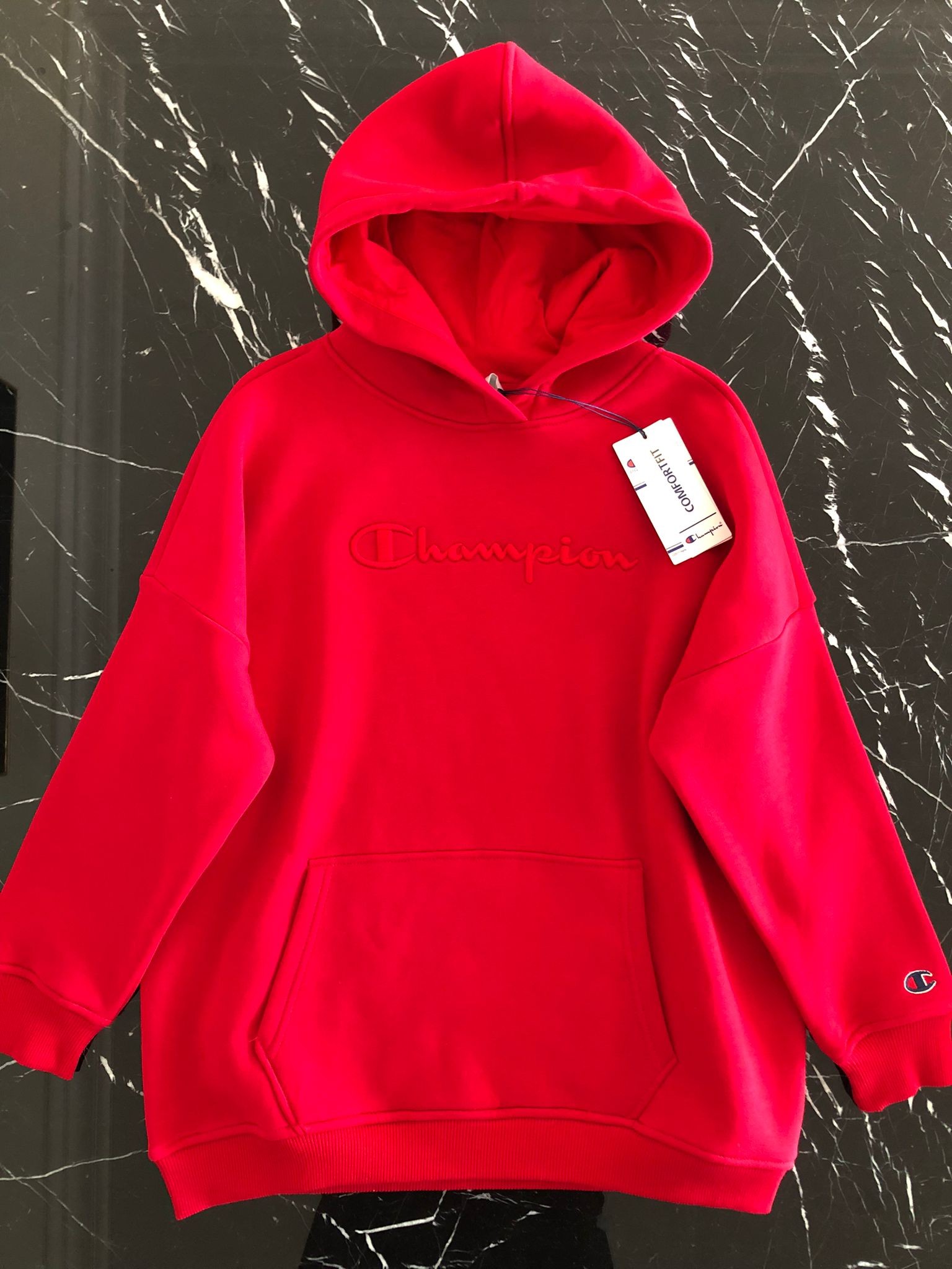 Champ 3 İplik Şardonlu Sweat  - Kırmızı