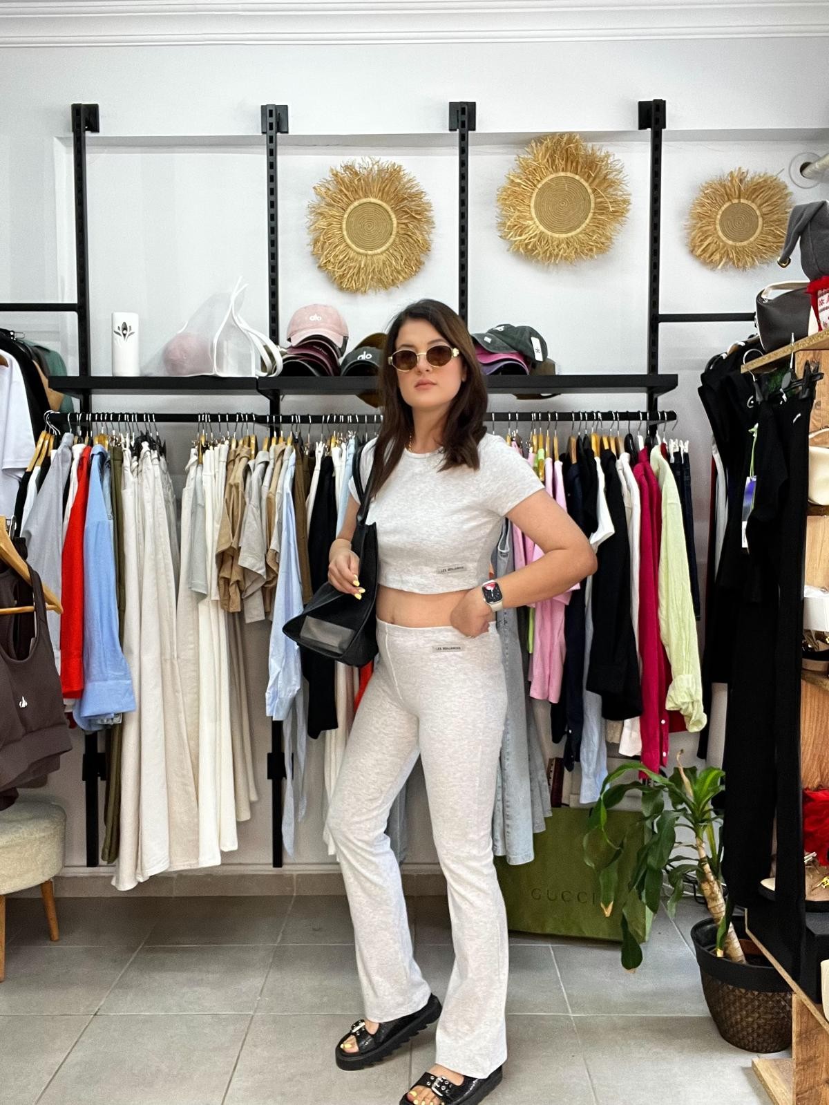 LB Flare Crop Takım 