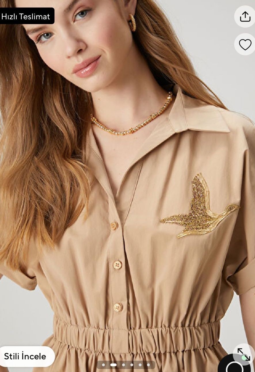 BC Gabardin Premium Cepli Elbise 