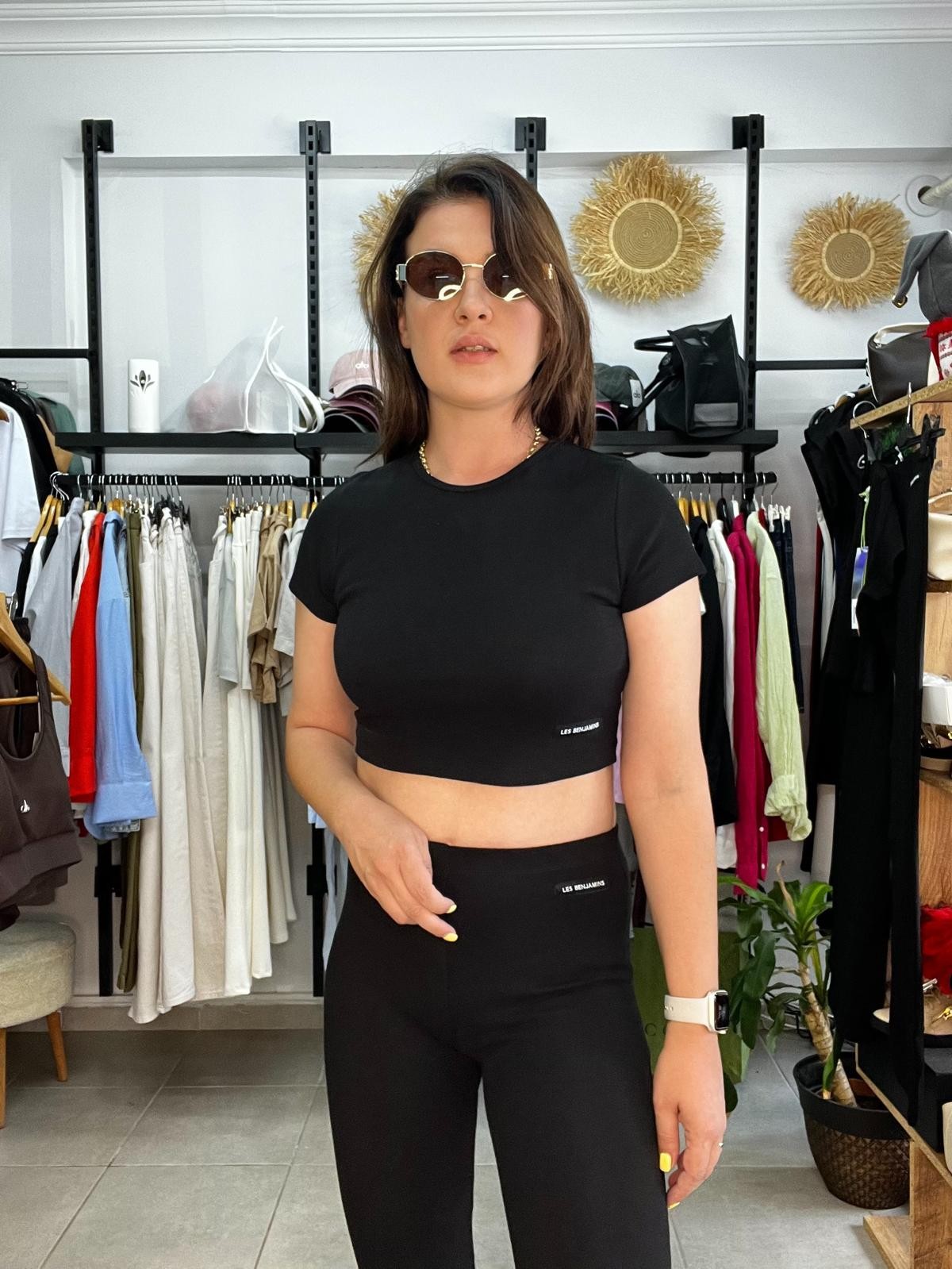 LB Flare Crop Takım 