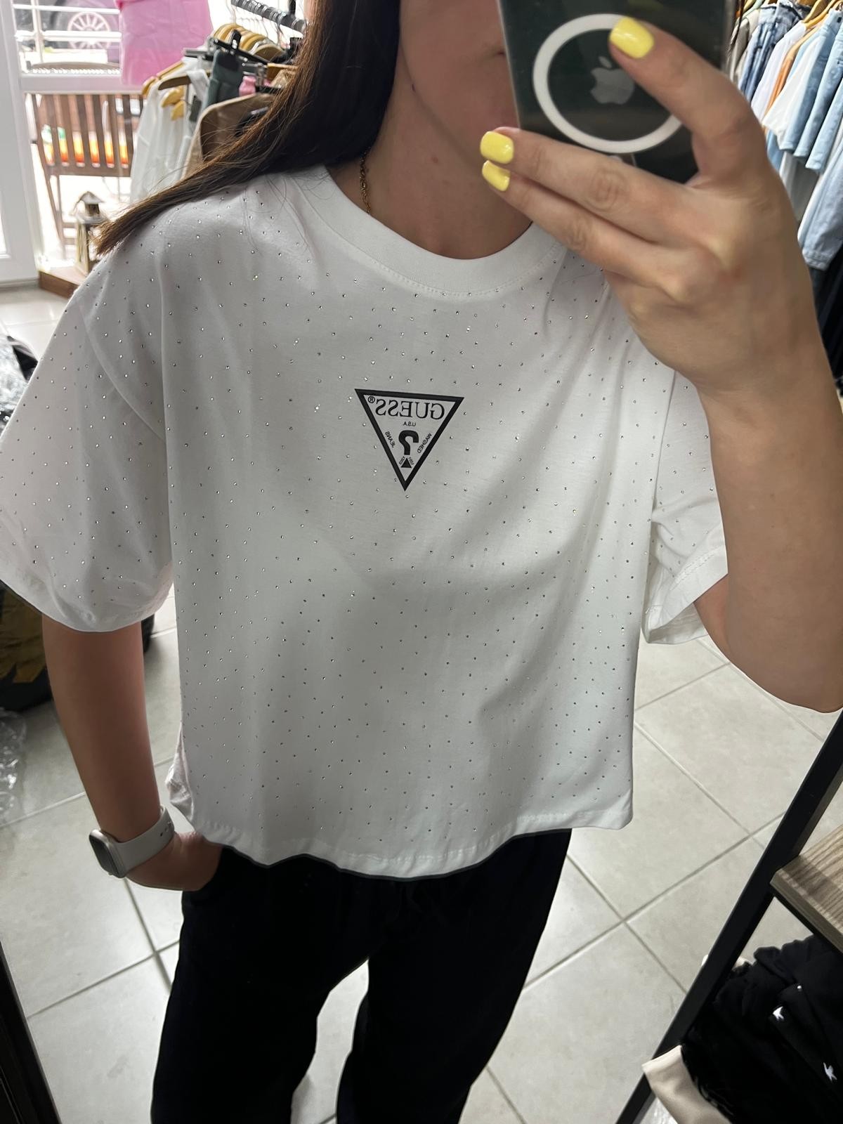 Full Taşlı Bel Boy Tshirt 