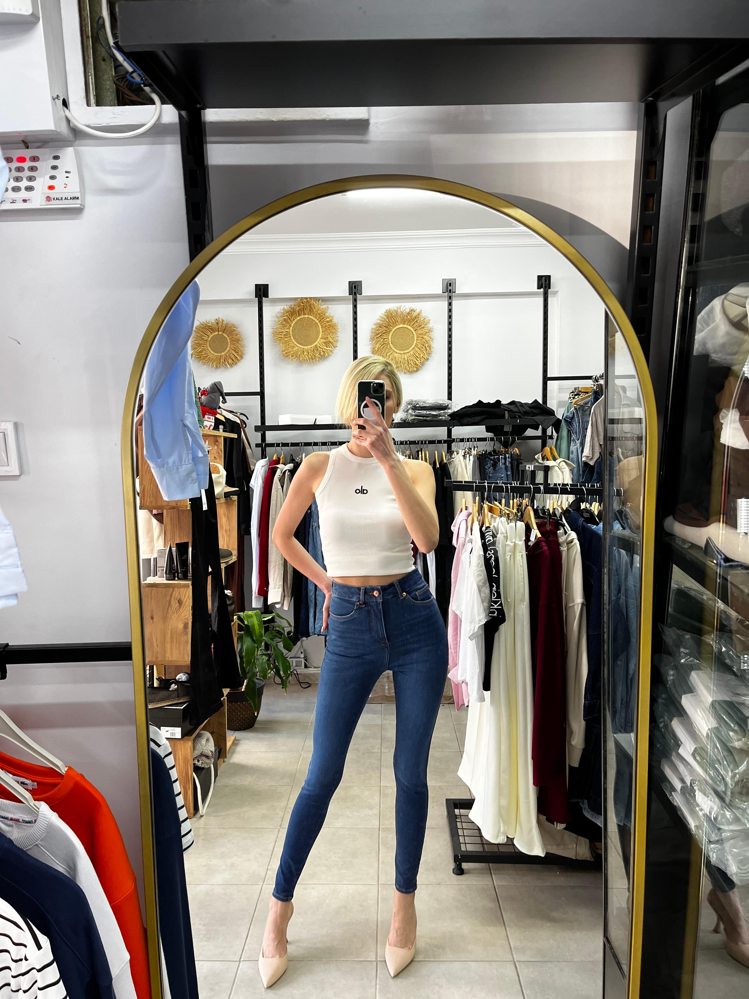 Paolo Rosso Angel Yüksek Bel Skinny Jean
