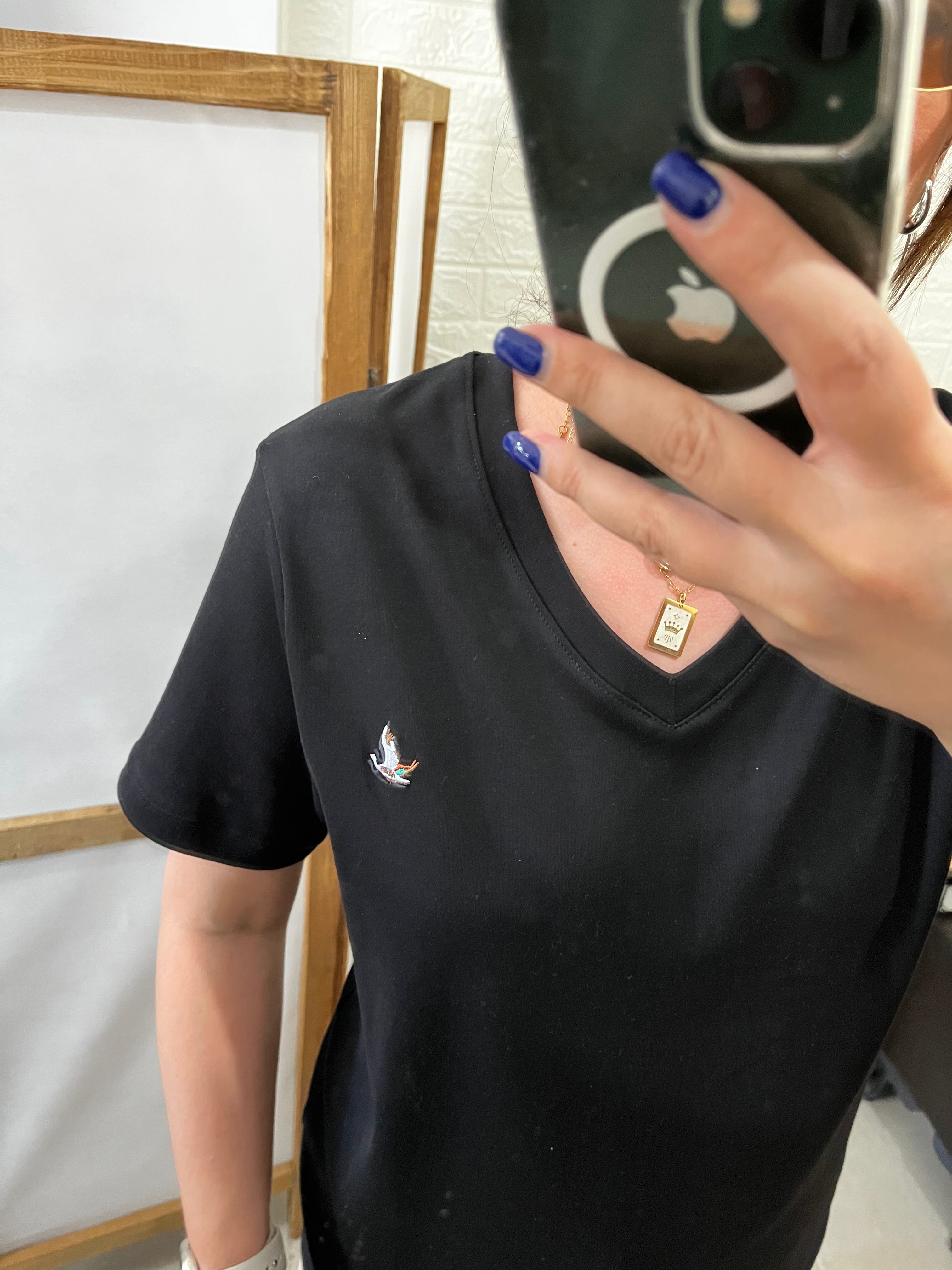 BC V Yaka Pamuk Tshirt 