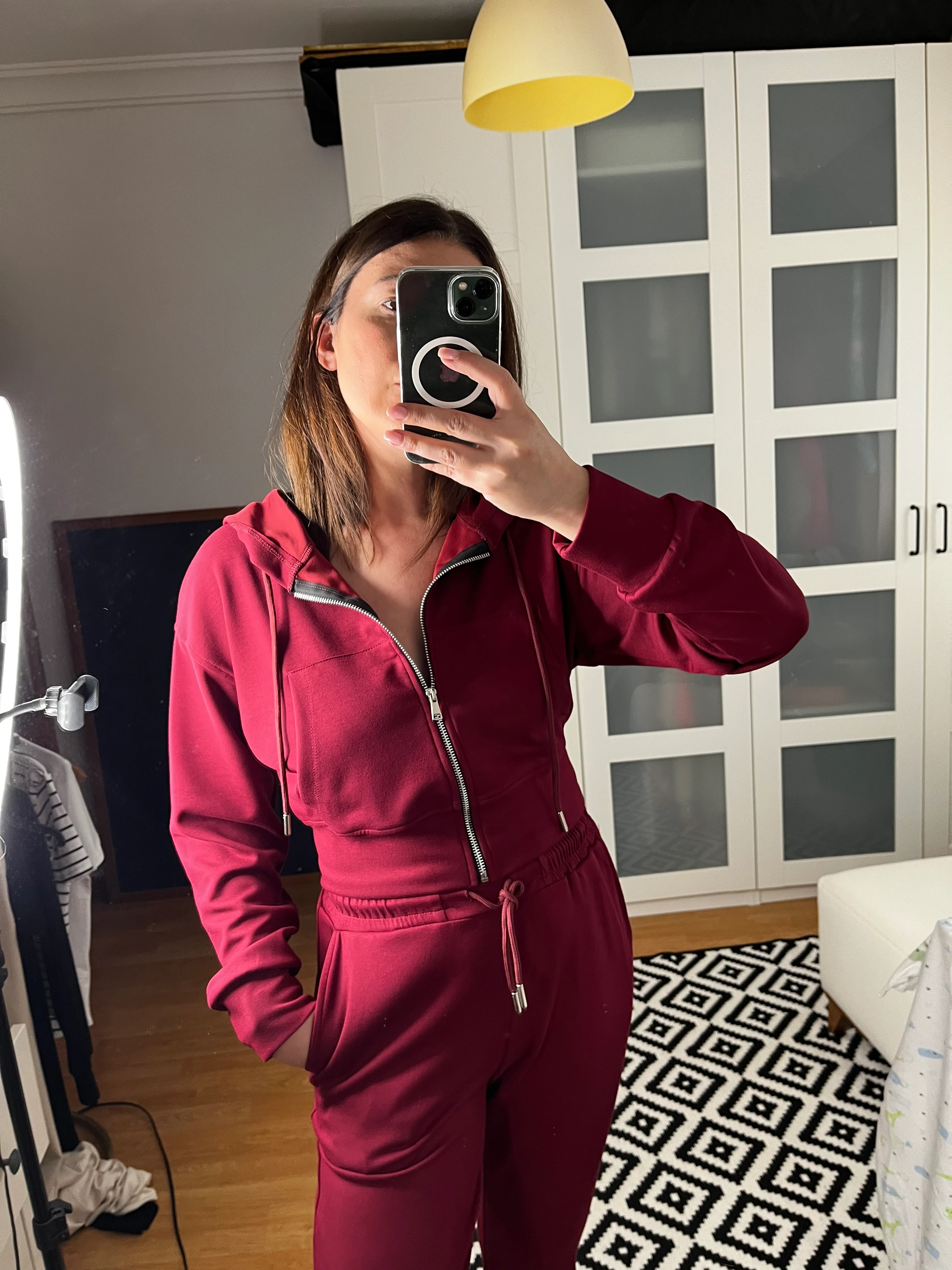 OYS Modal Crop Ceket Esofman Takım 