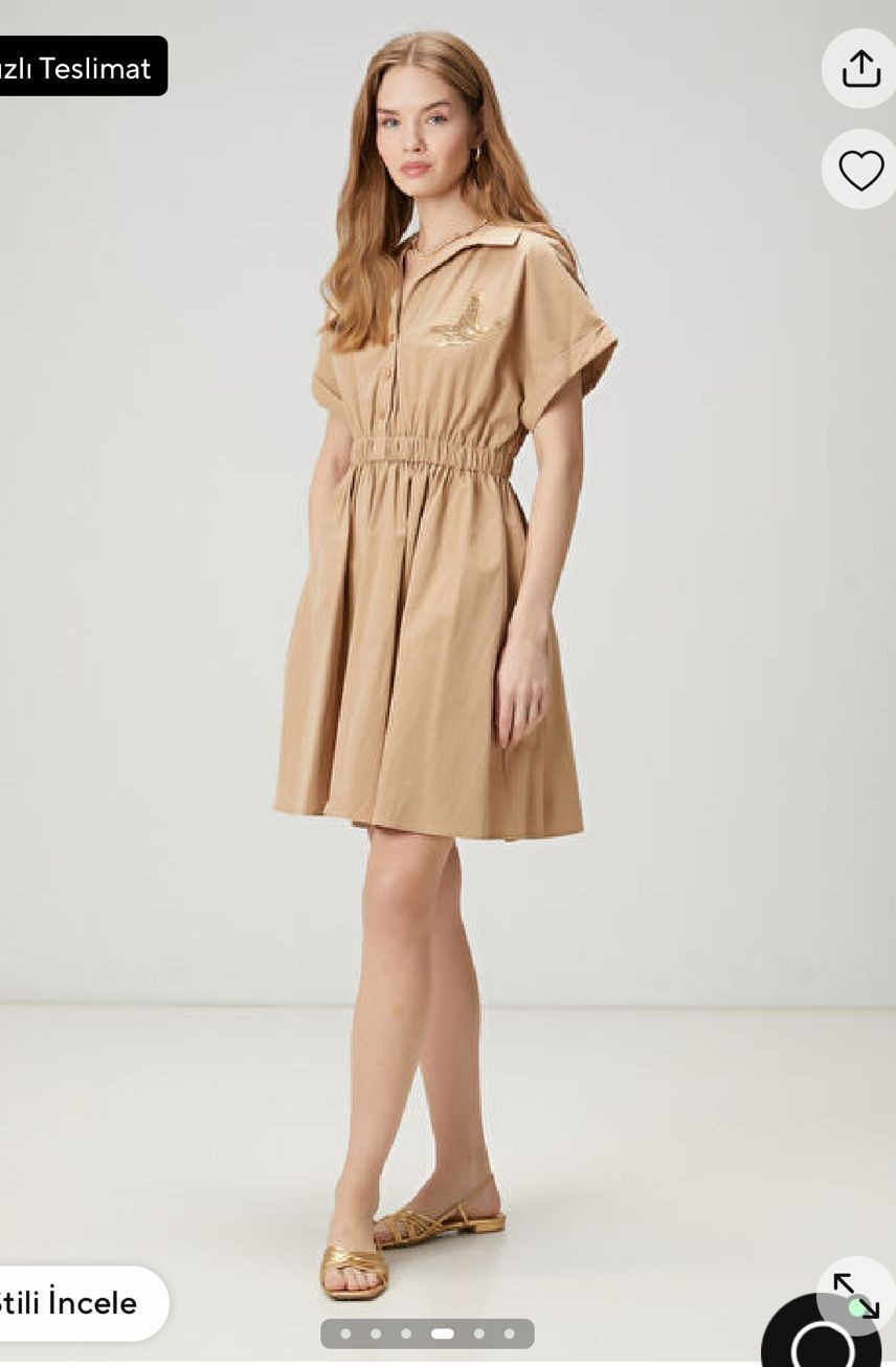 BC Gabardin Premium Cepli Elbise 