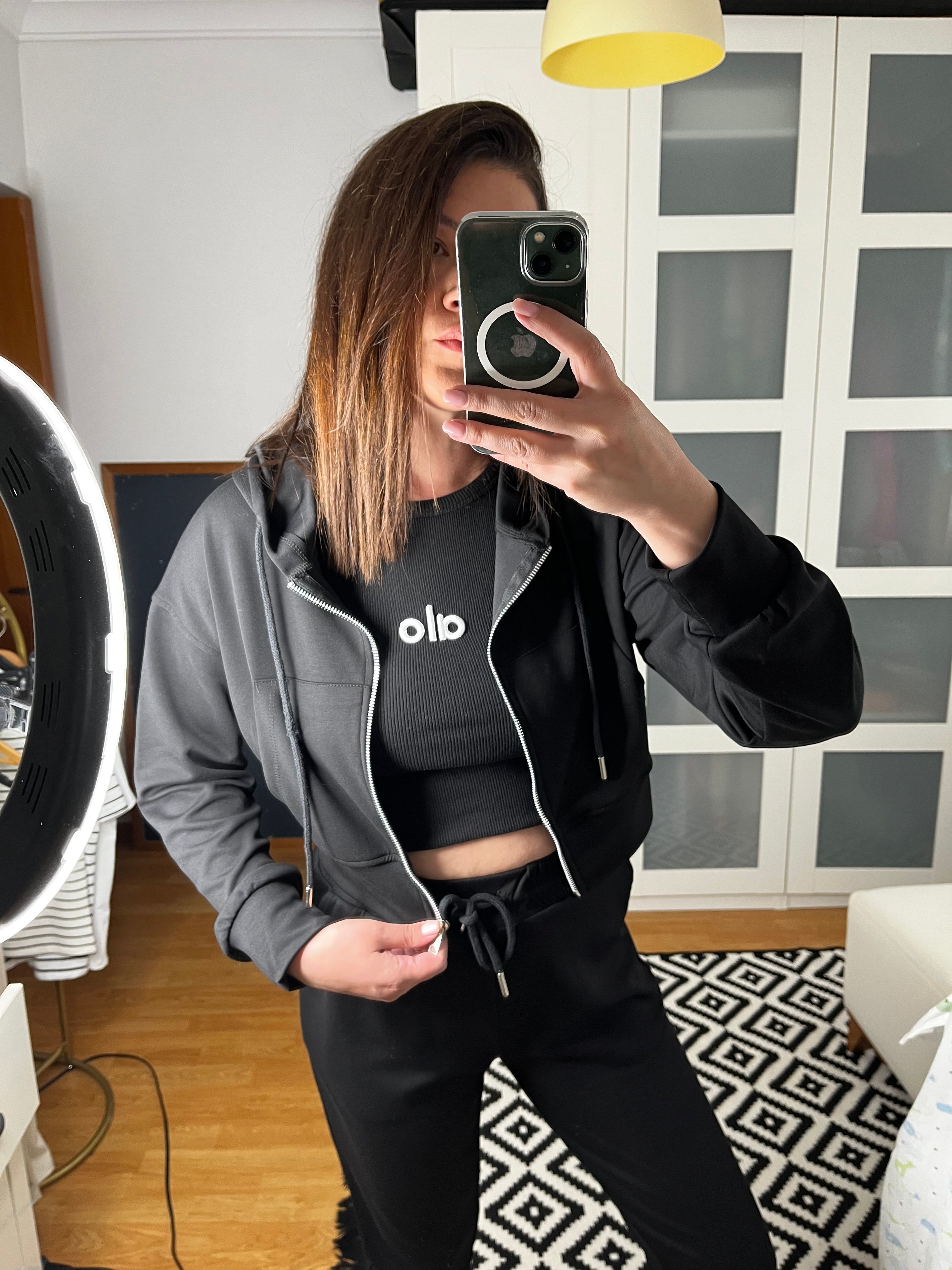 OYS Modal Crop Ceket Esofman Takım 