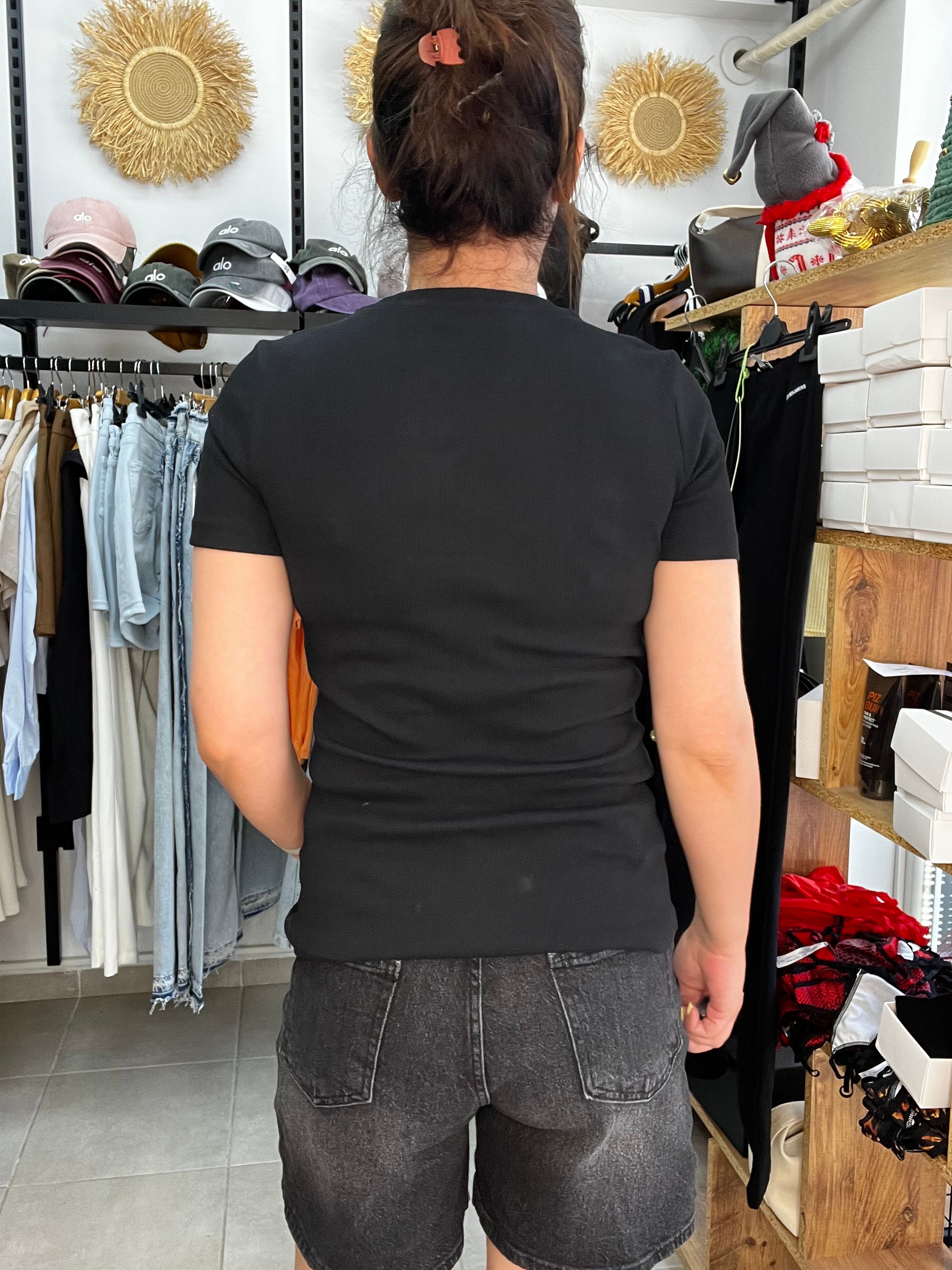 Fitilli Basic Likralı Tshirt 