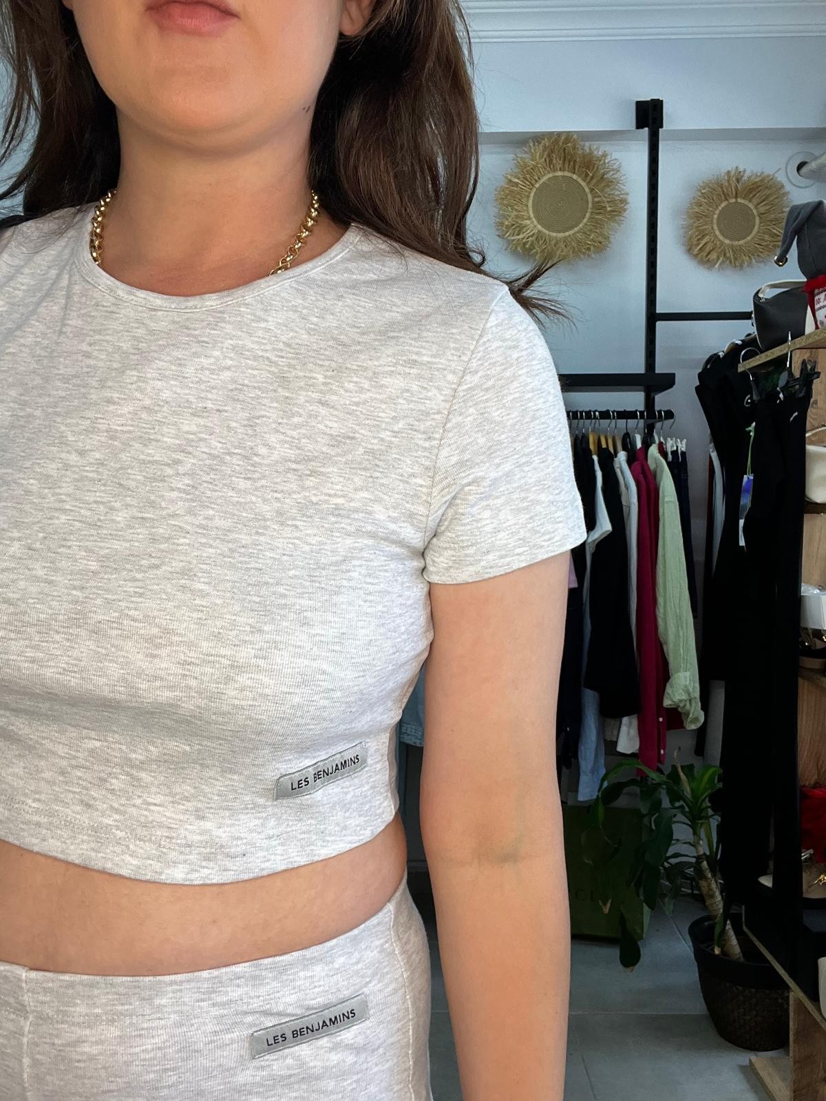 LB Flare Crop Takım 