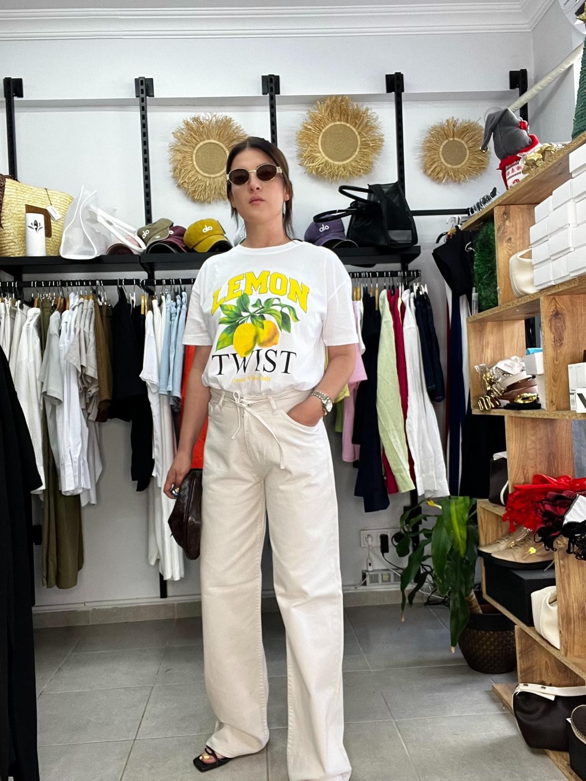 Cashe Cashe Limonlu Pamuk Tshirt 