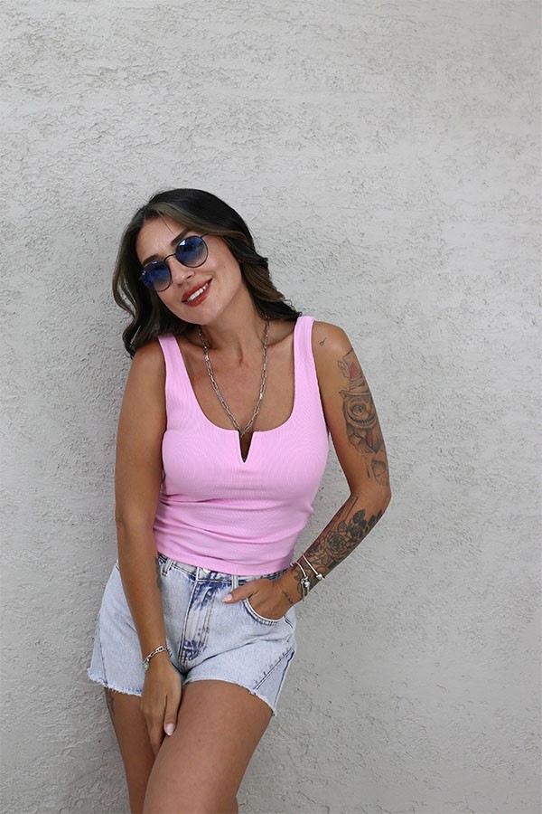 V DEMİRLİ ATLET PEMBE