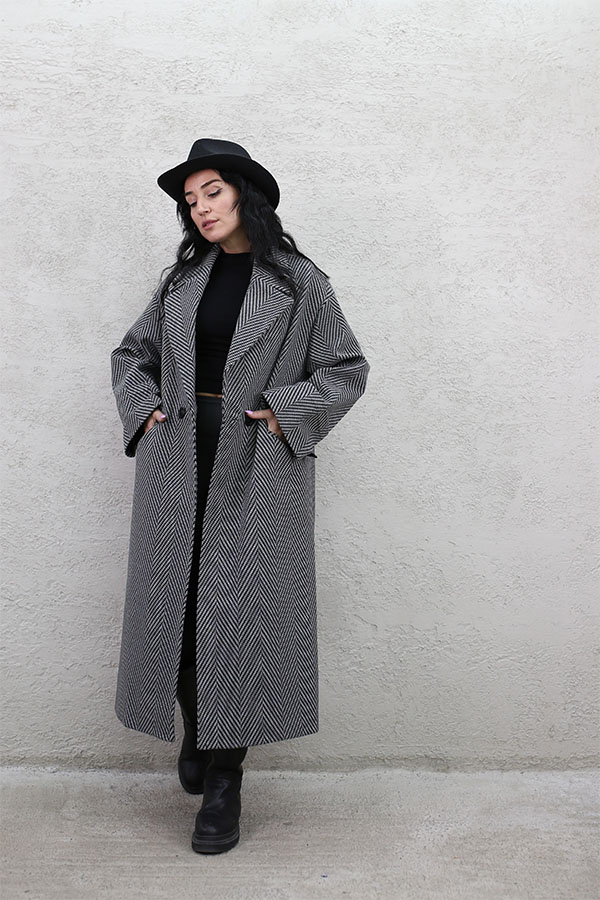 BALIK SIRTI OVERSIZE KABAN