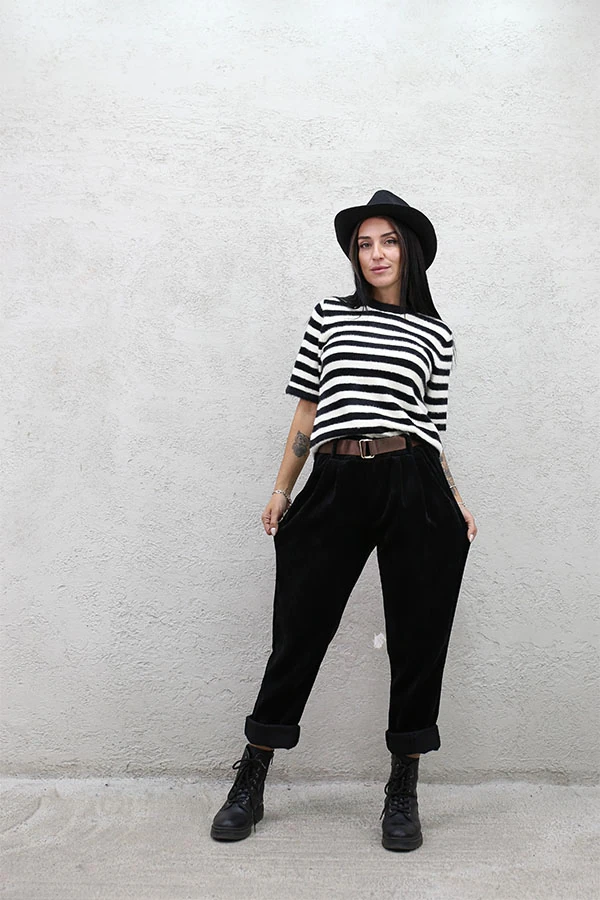 İTALYAN KADİFE KEMERLİ PANTOLON