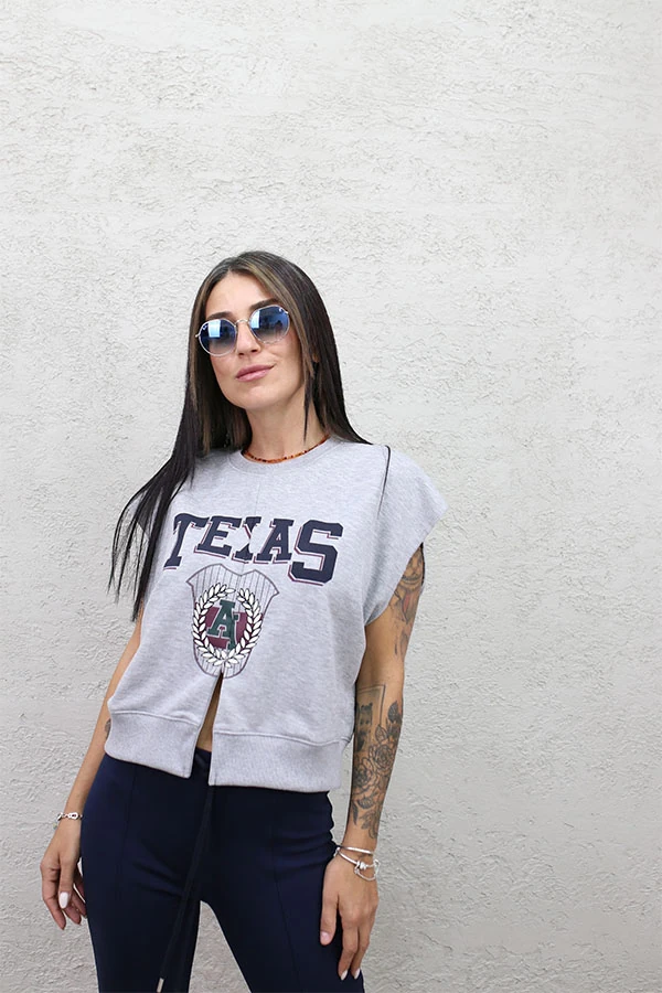 TEKSAS KOLSUZ SWEAT 