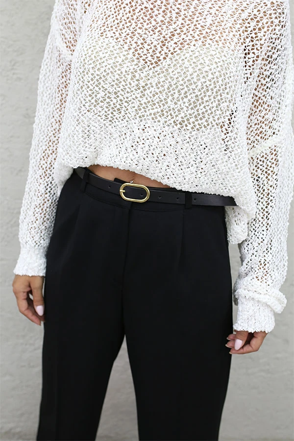 PİLELİ BEL KEMERLİ PALAZZO 