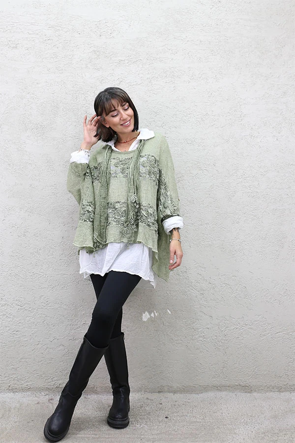 DANTELLİ TRİKOLU FLARLI 3 LÜ TAKIM