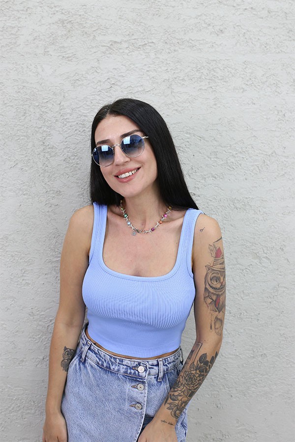 CROP ATLET BEBE MAVİ
