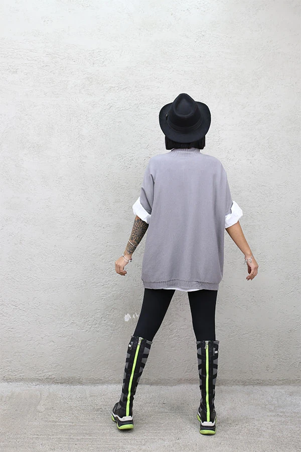 YARIM BALIK KISA KOL TRİKO GRİ