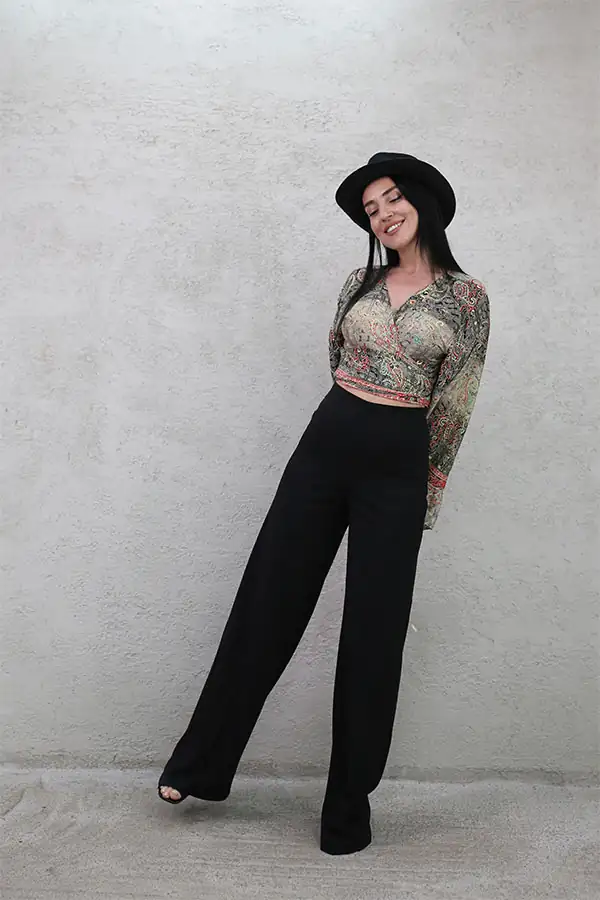 YAN FERMUARLI BOL PAÇA PANTOLON