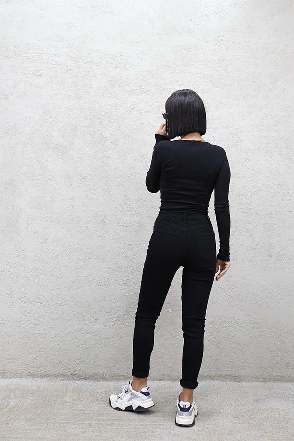 LİKRALI DAR PAÇA PANTOLON