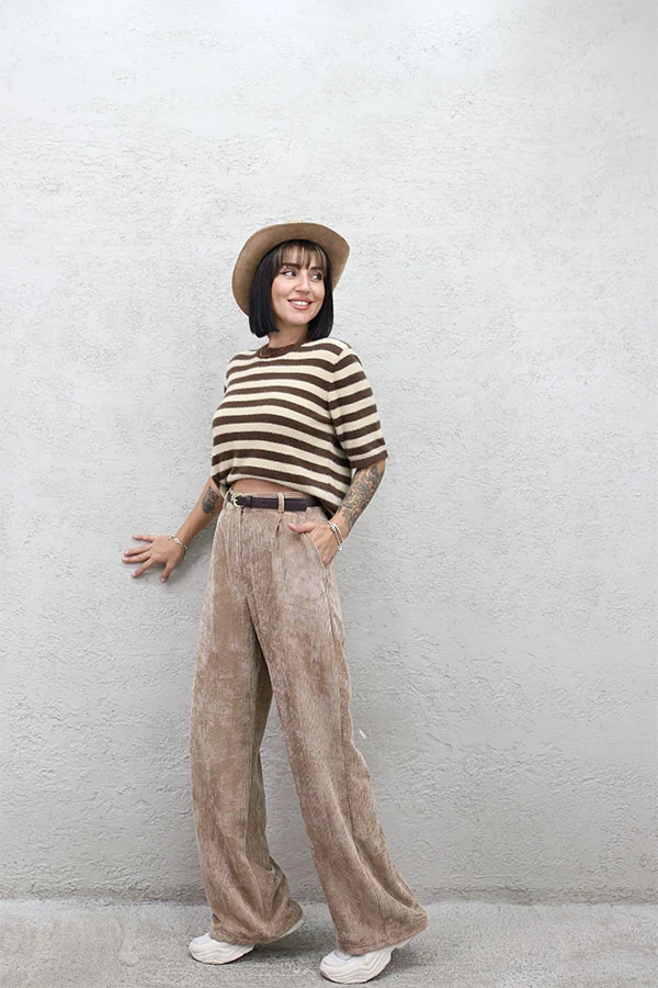 BOL PAÇA KADİFE PANTOLON