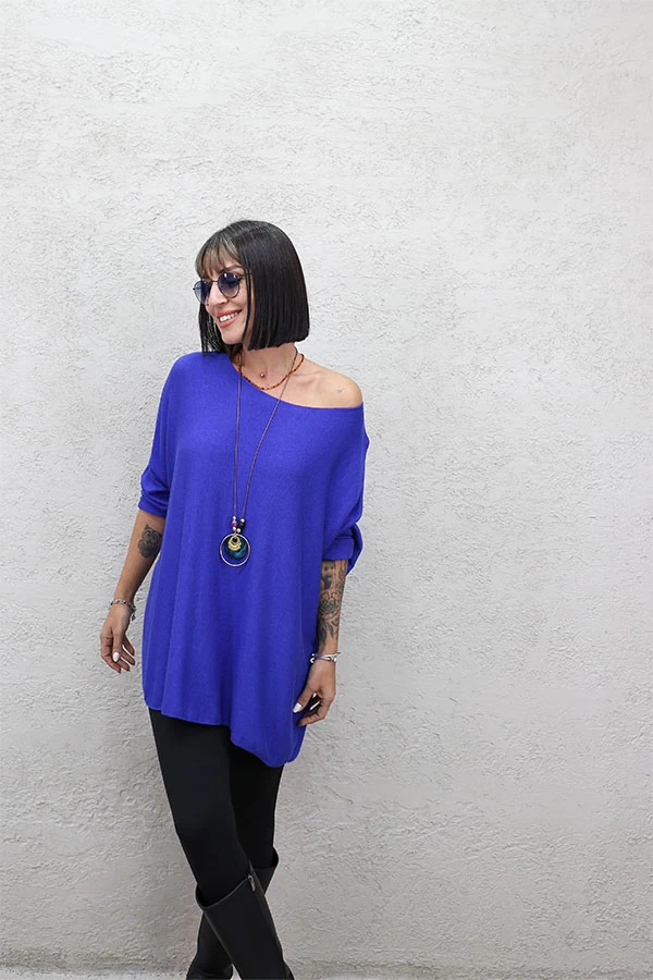 İTALYAN KOLYELİ TUNİK BLUZ