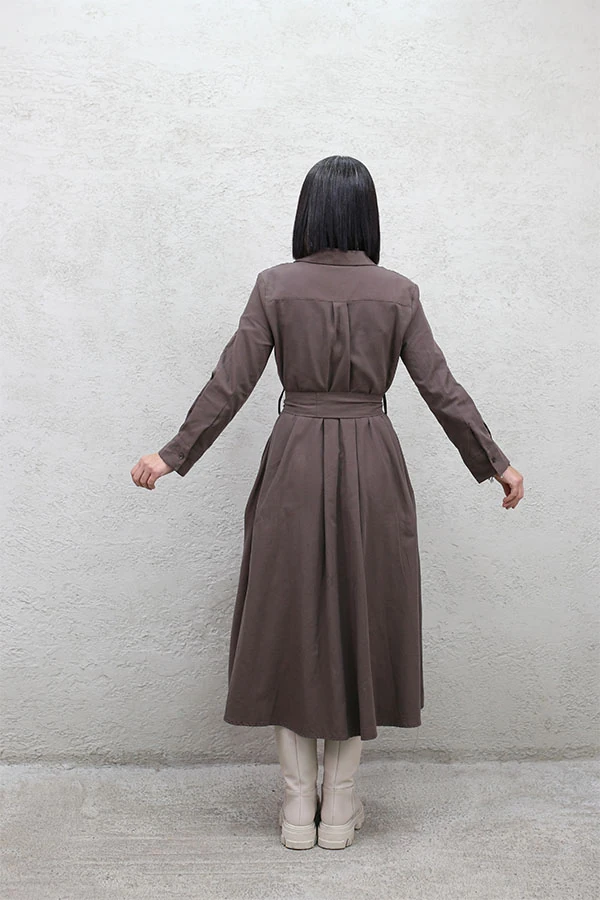 BEL KEMERLİ ELBİSE