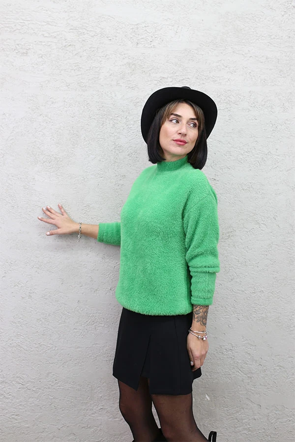 YARIM BALIKÇI YUMOŞ KAZAK