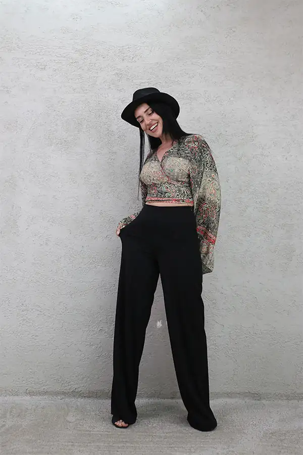 YAN FERMUARLI BOL PAÇA PANTOLON